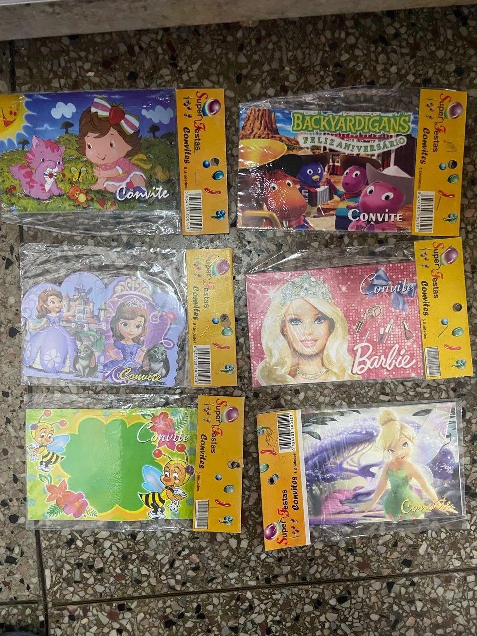 Convite personagens 