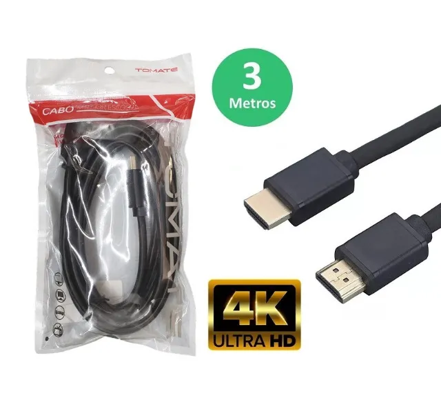 Cabo 3 metros hdmi Versão 2.0 4K