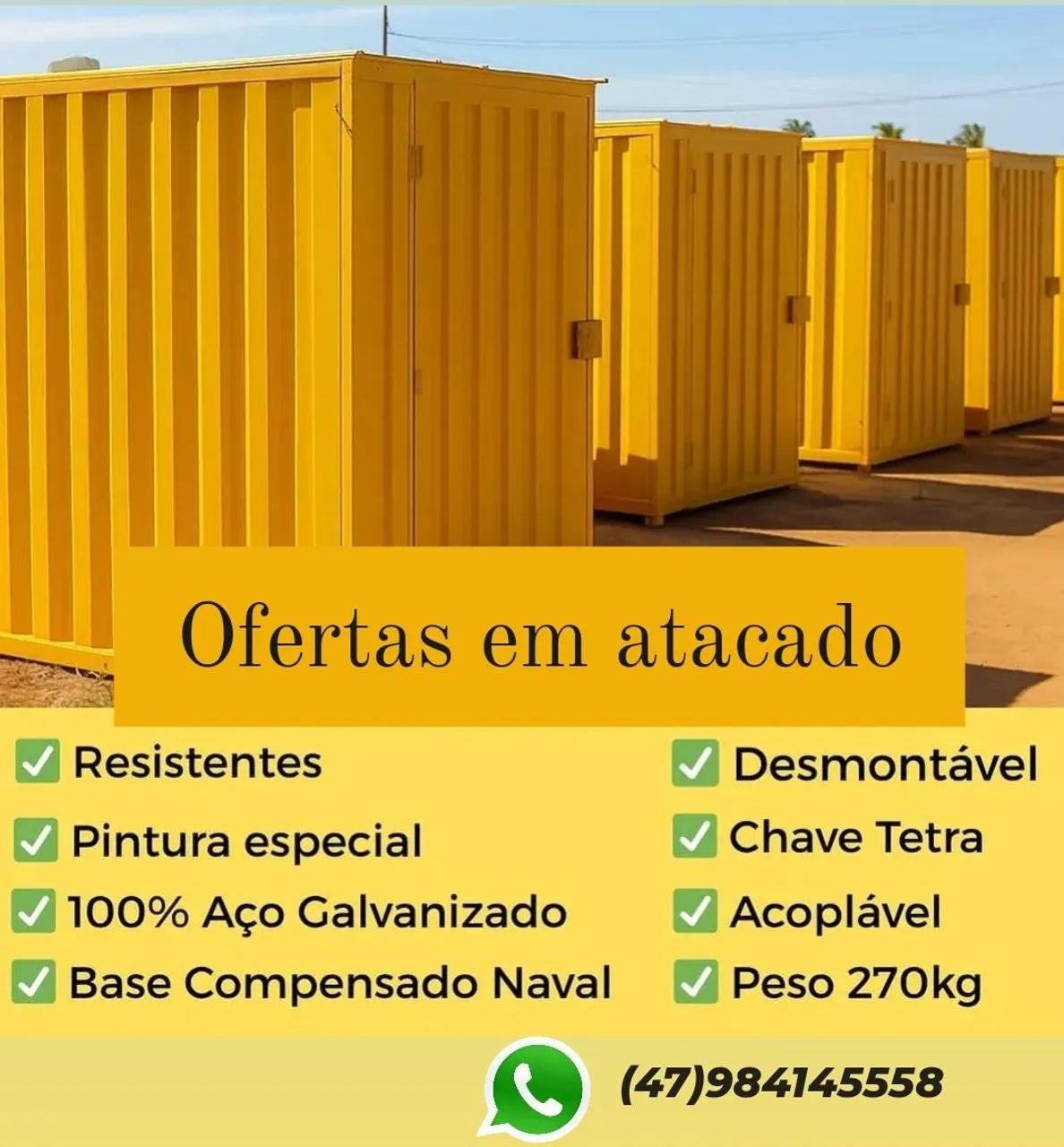 Container Armazenamento Laranja com Trailer - Foto 2