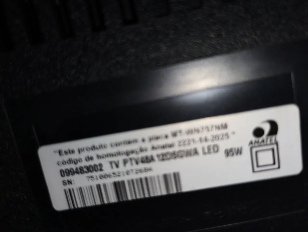 TV Philco LED Smartv 48  Polegadas Modelo PTV48A12DSGWA Defeito Tela Trincada - Foto 2