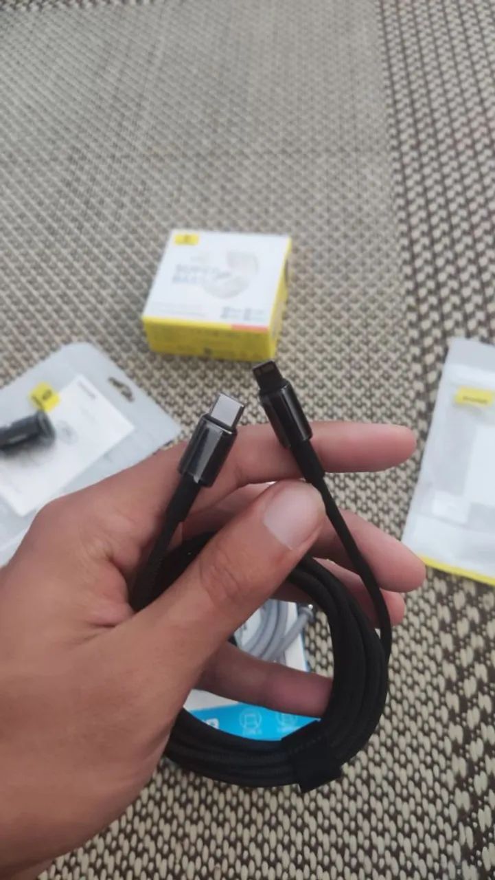 Cabo Baseus USB-C Para Lightning De 20W 2 Metros- NEXT IMPORTADOS - Foto 3
