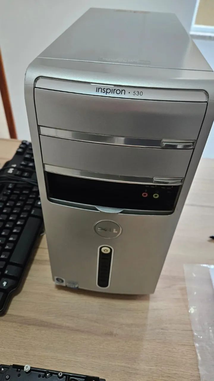 Computador Desktop Inspiron 530, 6GB memória RAM, SSD 480GB, Windows 10