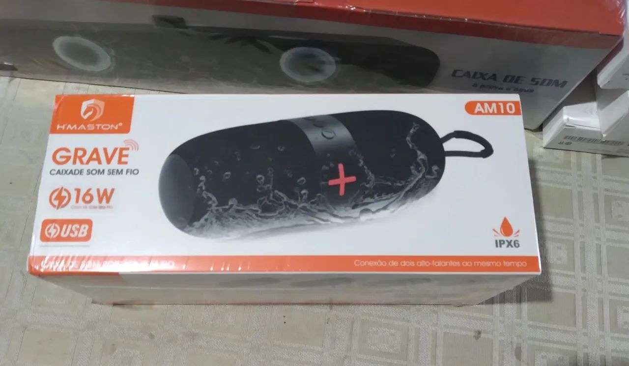 Caixa de Som H'Maston ma-10 Bluetooth Portátil 160w pmpo  - Foto 4
