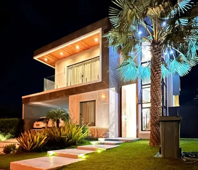 Casa na Cidade Alpha com 4 suítes, Eusébio.