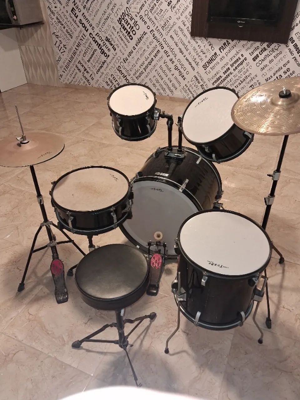 Bateria acústica  - Foto 3