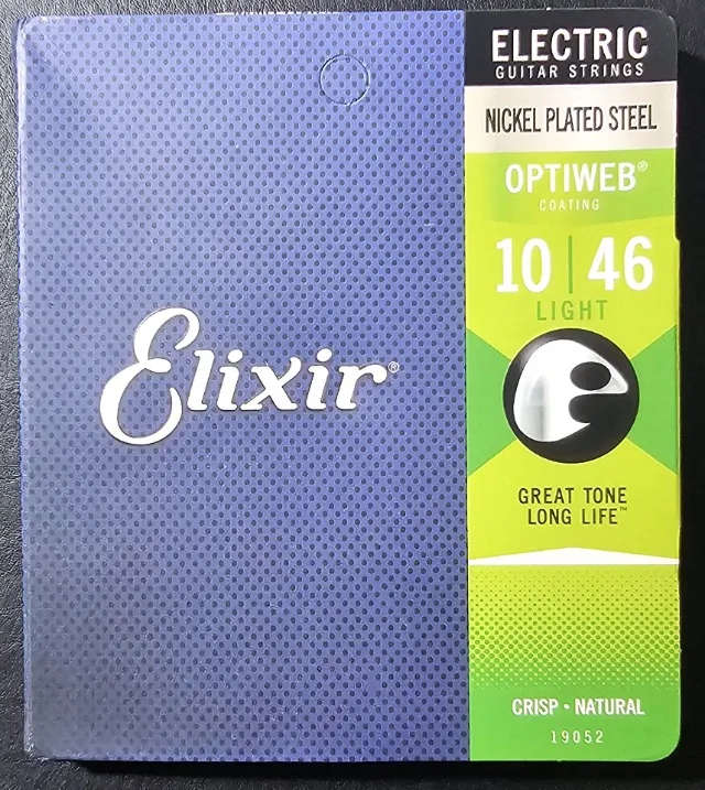 Encordoamento Elixir Cordas 010 Light Optiweb Guitarra 10 46