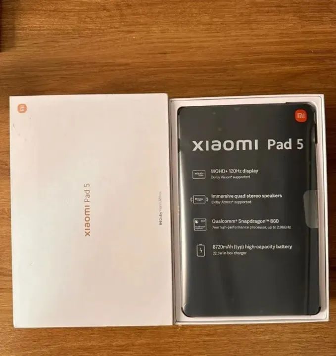 Xiaomi Pad 5 - Novo - Tela WQHD+ 120Hz