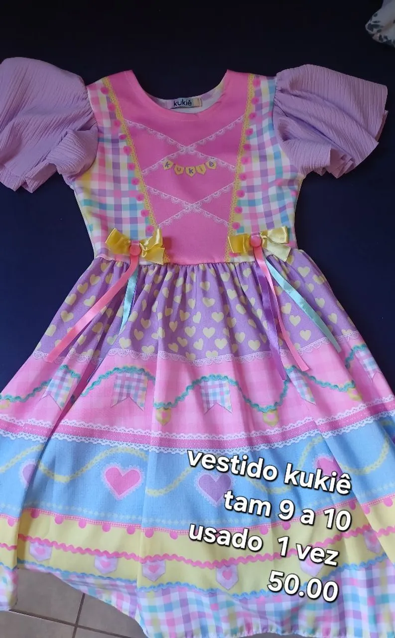 Vestido Kukie Tam 9 a 10