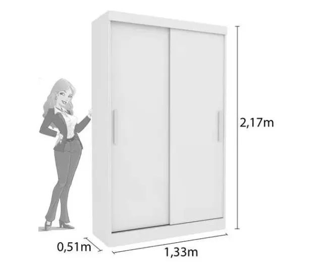 Guarda Roupa Solteiro 2 Portas 2 Gavetas Novo varios modelos - Foto 2