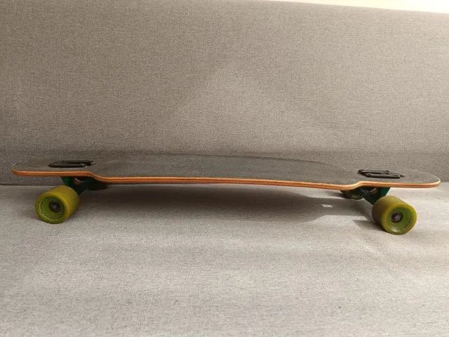 Skate longboard cush drop through, truck mentex, roda sativa (pouco uso) - Foto 5