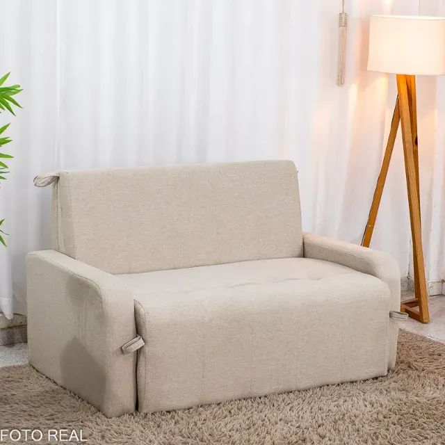 SOFÁ CAMA LINHO AMORA 1,40M. PRONTA ENTREGA. - Foto 5