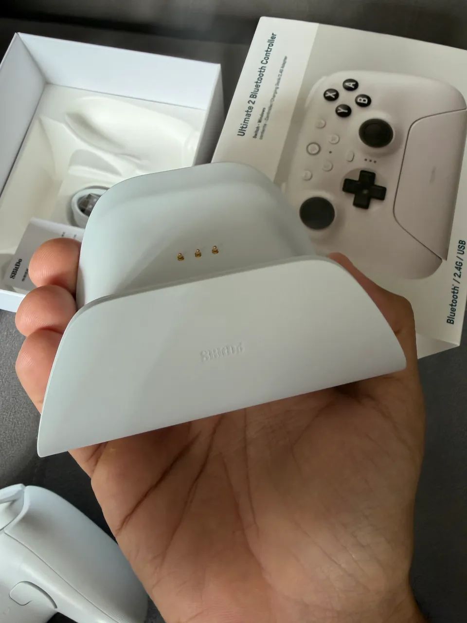 Controle 8BitDo Ultimate 2 Bluetooth com dock - zero, baita gamepad - Foto 3