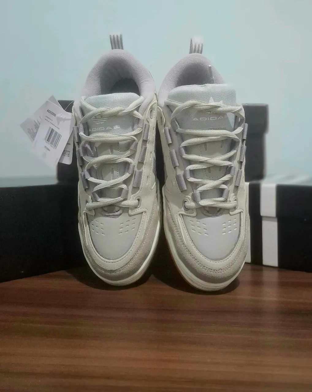 Tênis ADI 2000 Cinza e Caramelo - Adidas - Foto 4