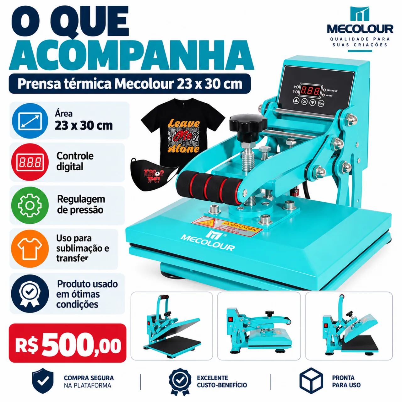 Prensa de sublimação 