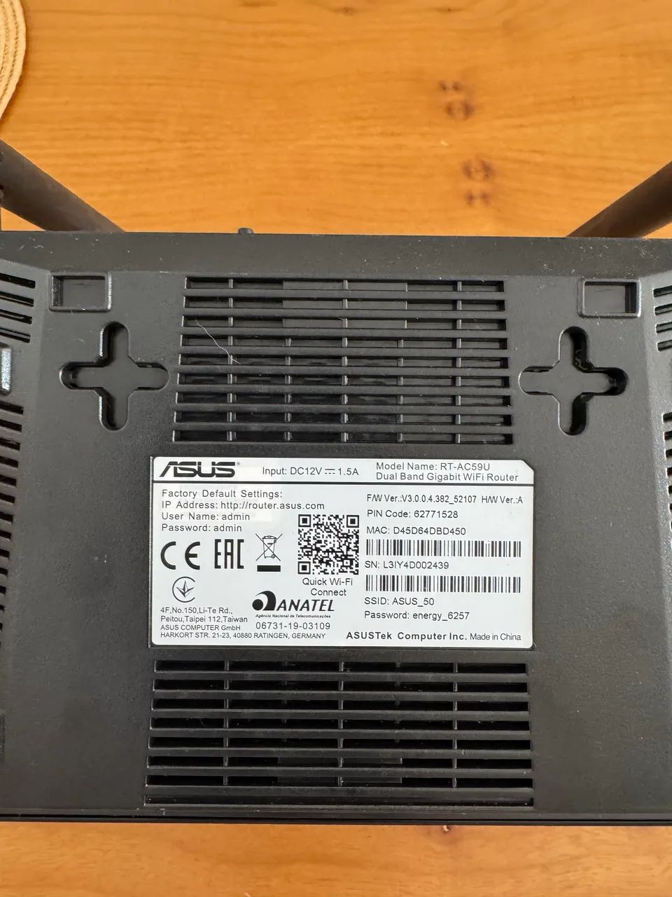 Roteador Wi-Fi Asus RT-AC59U - Foto 4