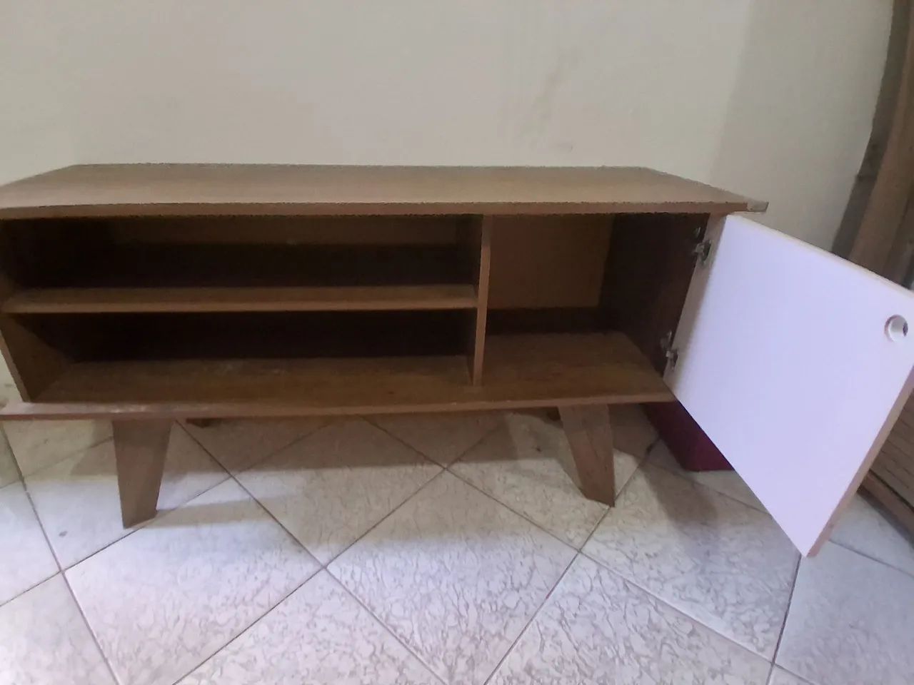 Rack em mdf marrom e bege - Foto 2