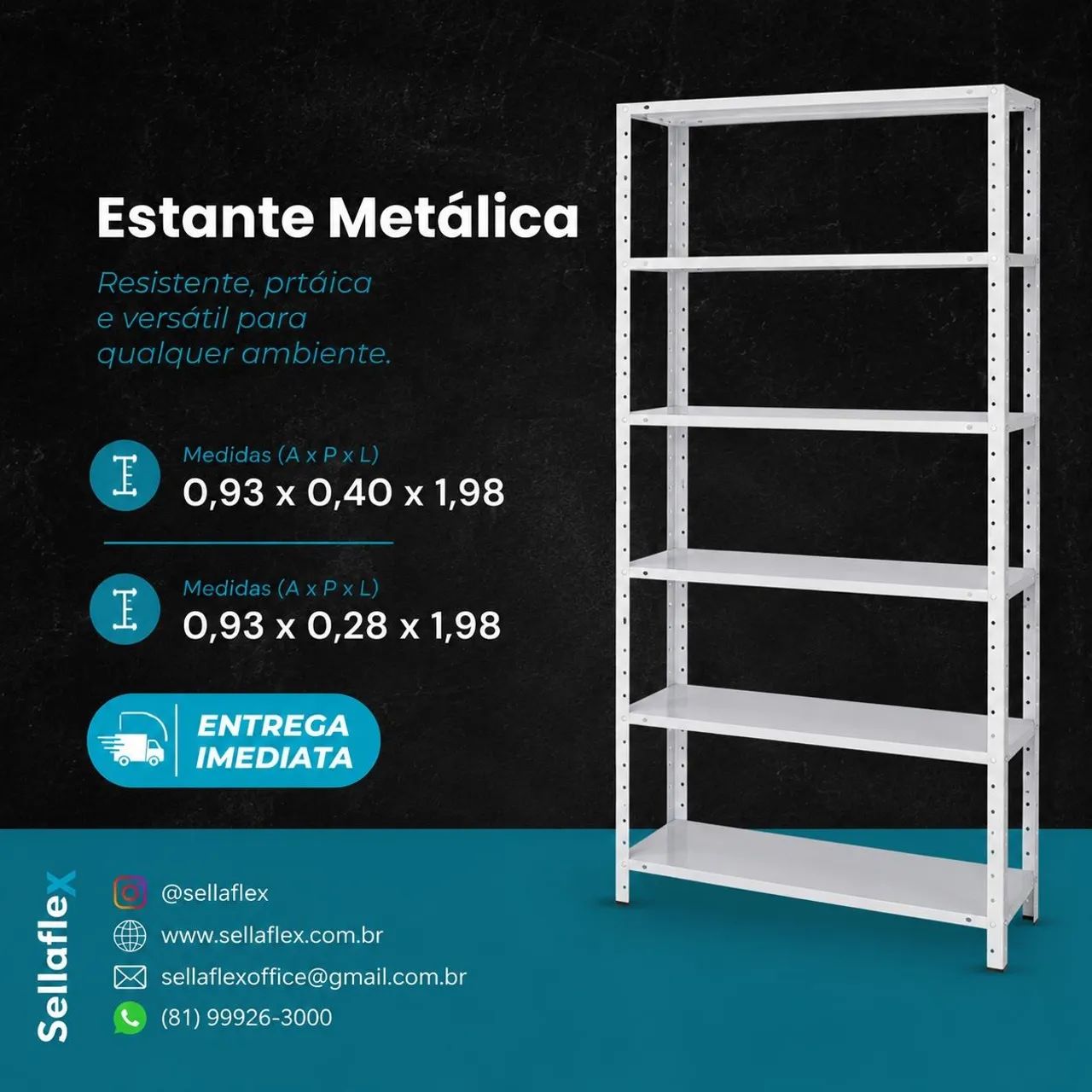Estante metálica 