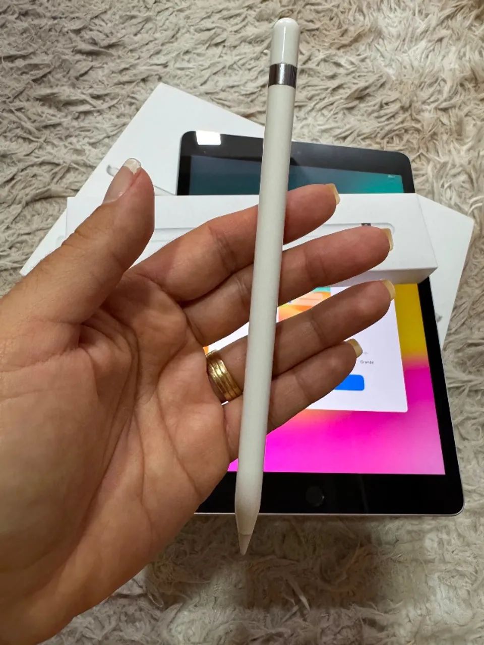 iPad 9 + Apple Pencil com caixa e nota fiscal - Foto 6