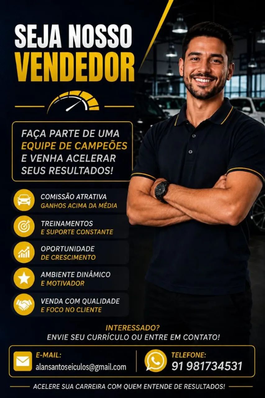 Vaga para vendedor interno 