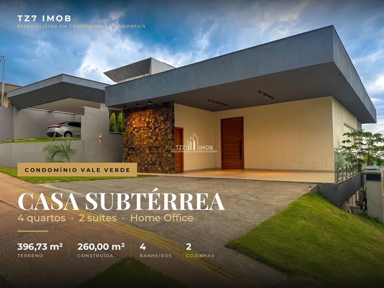 CASA SUBTÉRREA CONDOMÍNIO VALE VERDE 