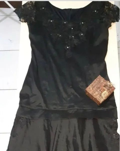 Vestido de Festa Preto GG - Foto 3