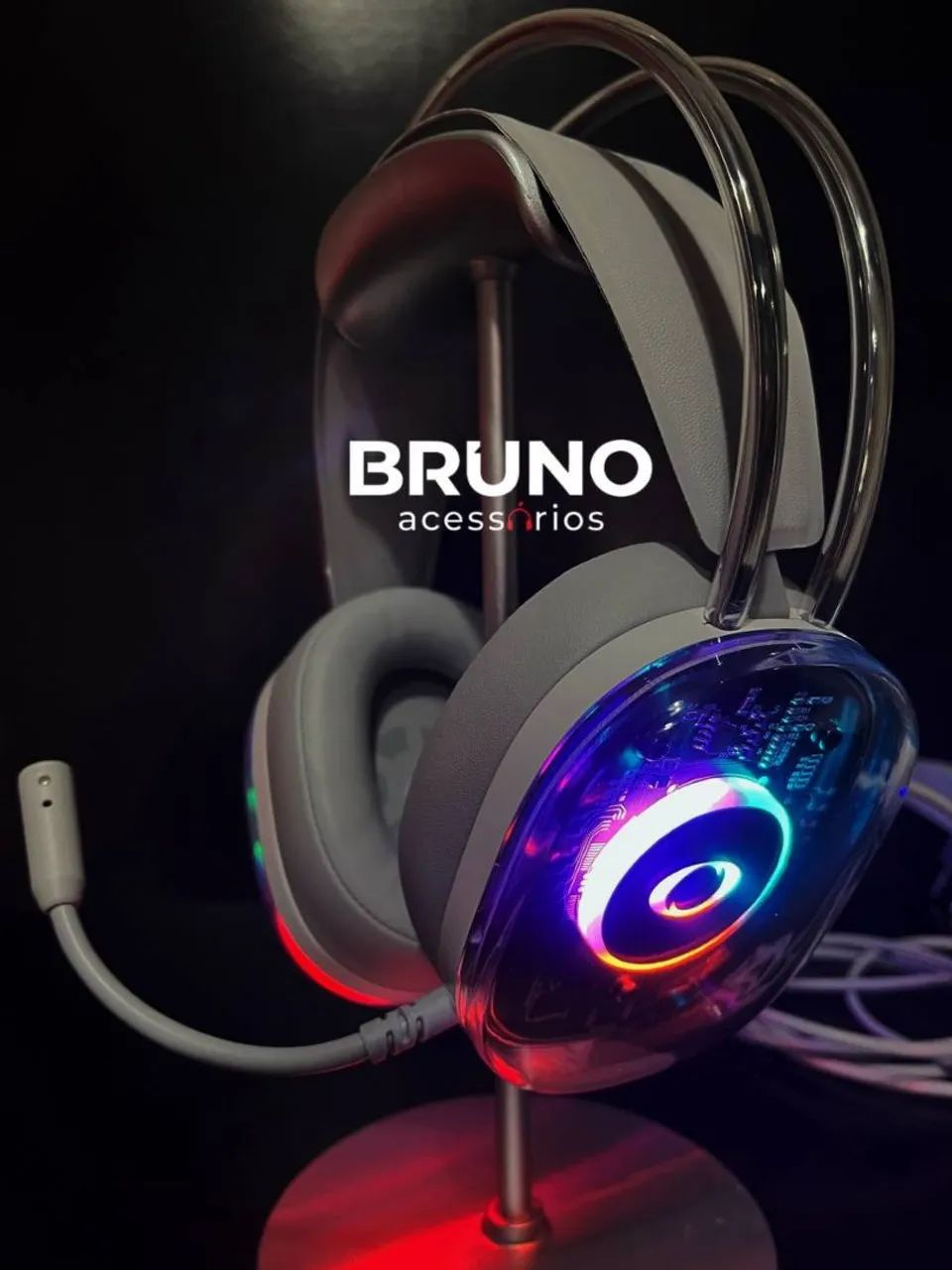 Headset Gamer led RGB 