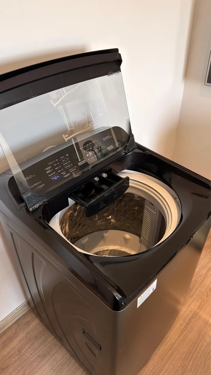 Máquina De Lavar Panasonic Antibacteria AG 18kg Titânio 110v