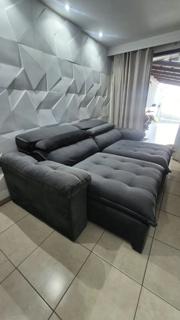 Sofá Retratil super macio e novo - Foto 3