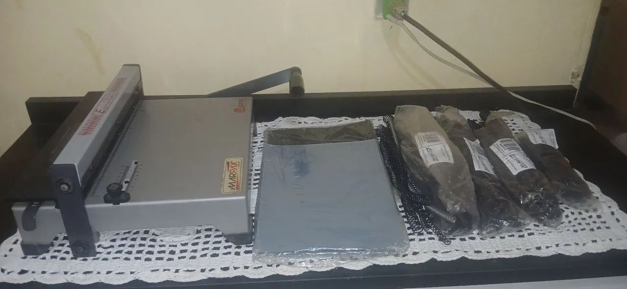 Encadernadora + Material para encadernação. - Foto 2