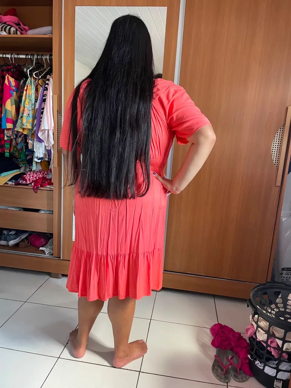 VESTIDO PLUS SIZE LARANJA ? - Foto 3