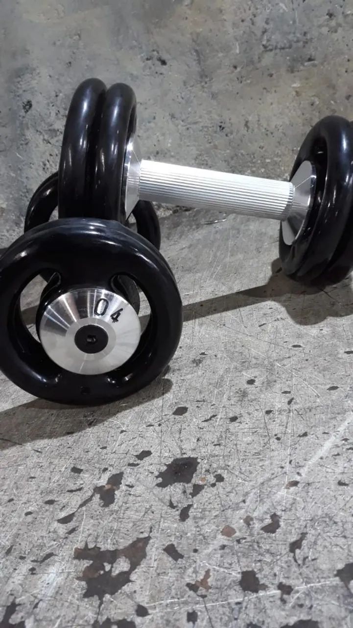 6 Paras Kit Dumbell montado pegada Recartilhada  - Foto 4