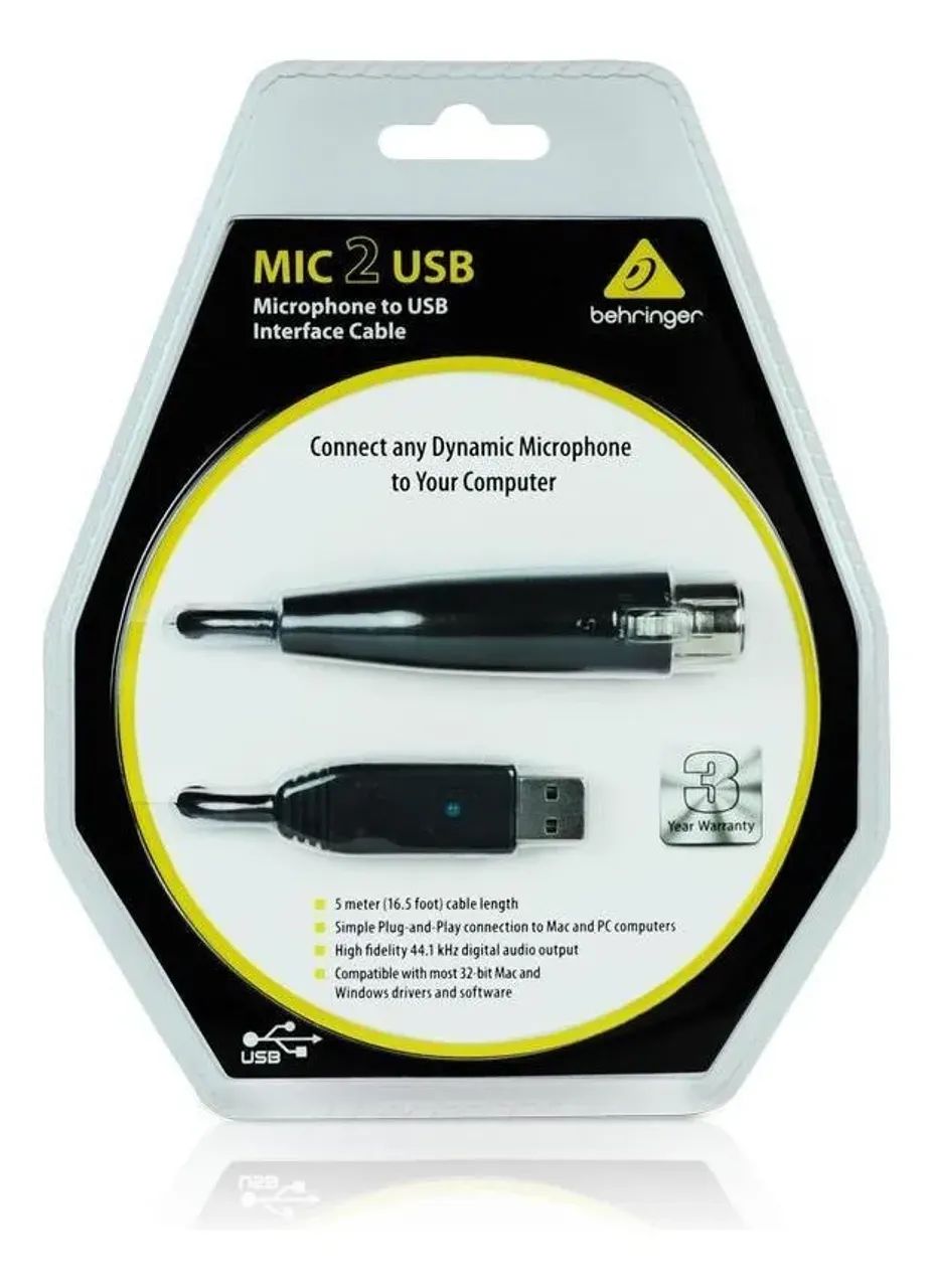 Interface De Áudio Behringer Mic 2 USB - Foto 3