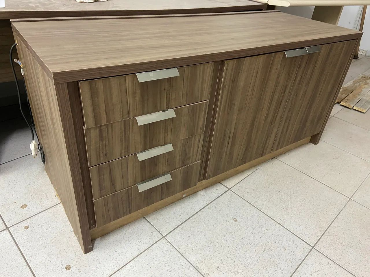 Mesa de Escritório + balcão de apoio em MDF - Foto 3
