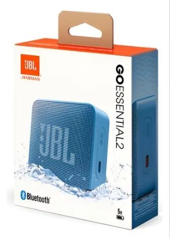 Caixa De Som Jb Go Essential 2, Bluetooth Azul Original Lacrado.