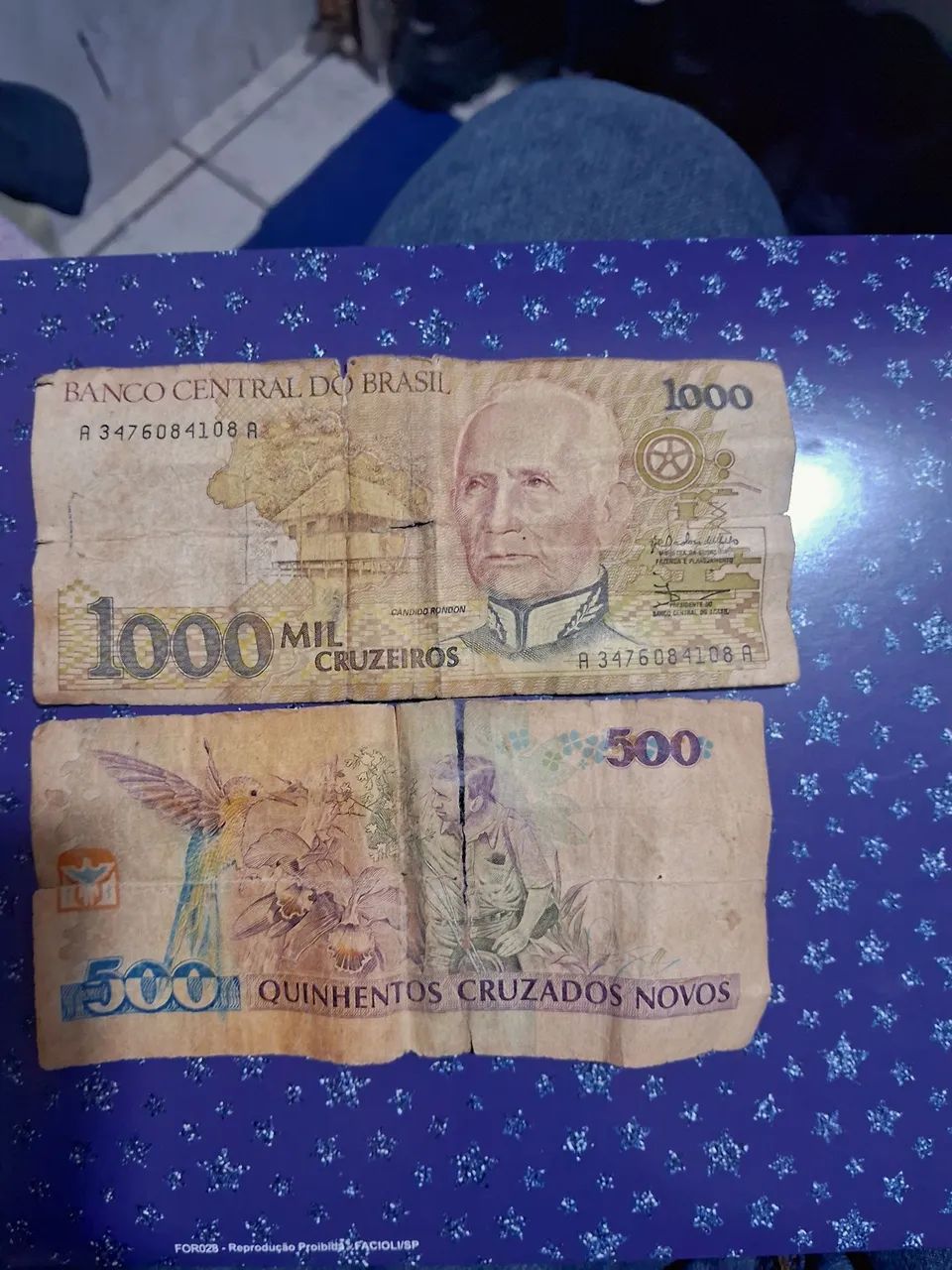 Vendo notas de dinheiro antigas 