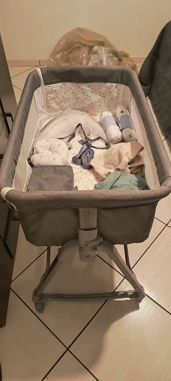 Berço Moisés  (7 Meses de Uso) + Kit Enxoval Completo de Brinde! - Foto 3