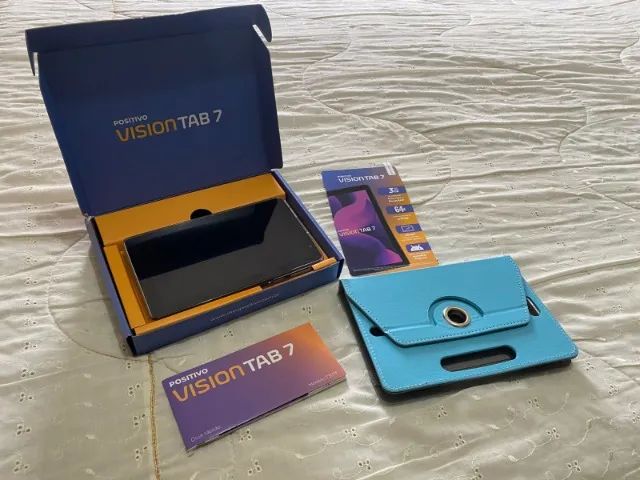 Tablet Positivo Vision TAB 7 64GB 3GB 7 Polegadas Preto + Capinha de couro  IMPERDIVEL.
