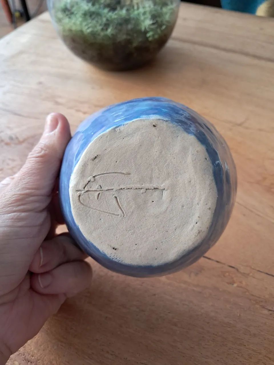 Tigelinha em cerâmica esmaltada azul alta temperatura artesanal - Foto 3