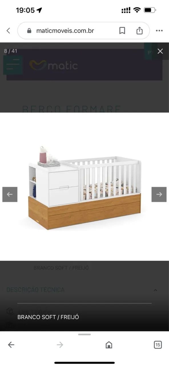 Berço Formare (Matic) 6 em 1 - Foto 6