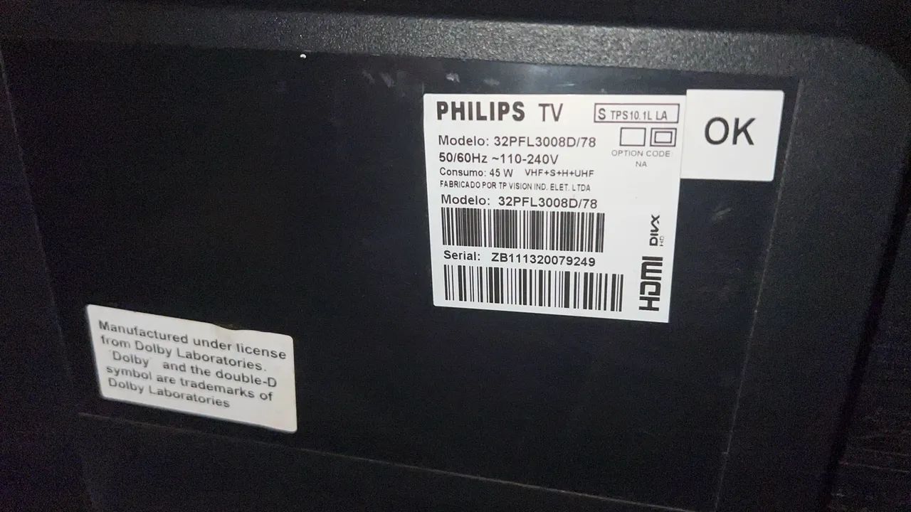 TV Philips 32 Polegadas LED Full HD com Controle - Foto 2