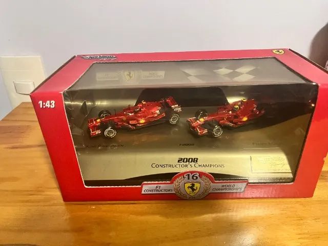 box hot wheels f1 ferrari 2008 1/43