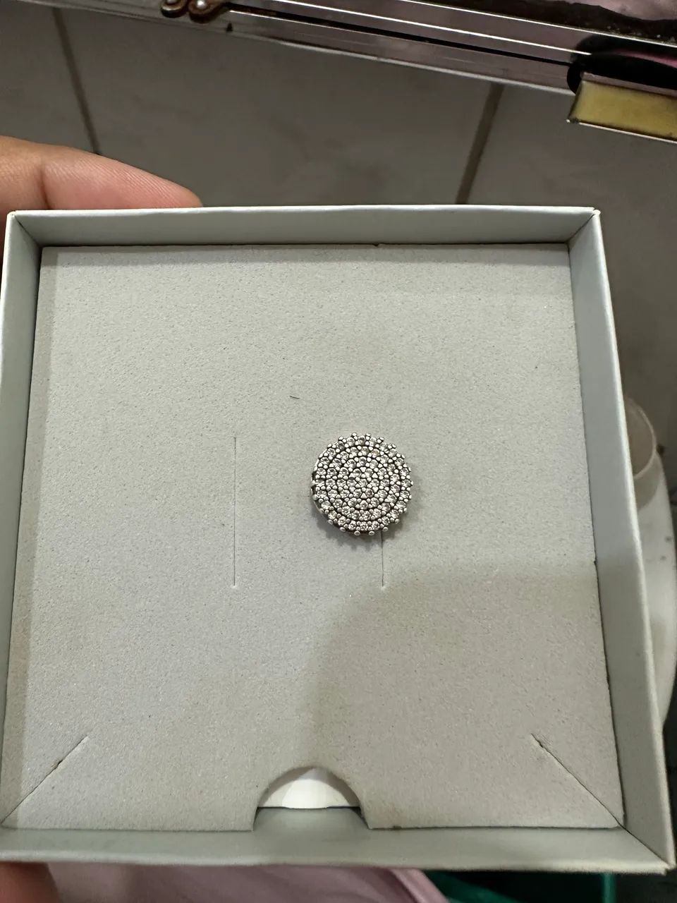 Pingente Rommanel em zirconias 
