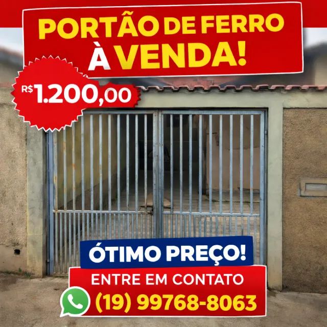 Portão usado 280 x240 cm