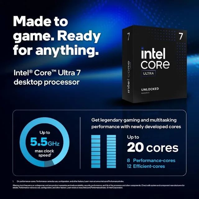 Kit Intel core Ultra 7  + Z890M Top - Foto 3