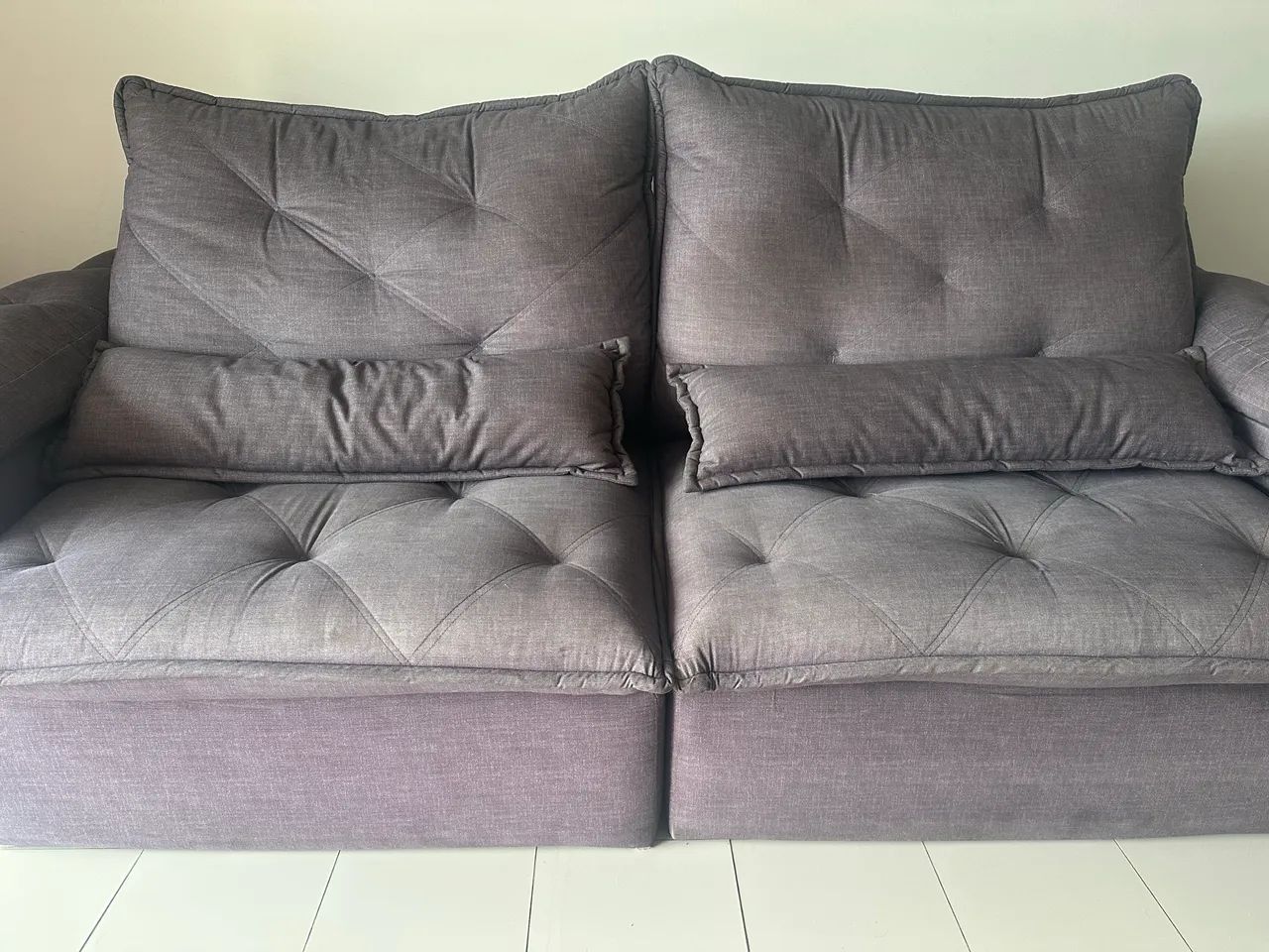 Sofá cinza retrátil  - Foto 4