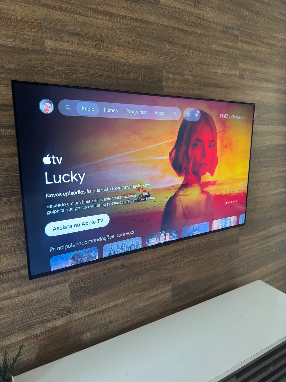 Smart TV 55" TCL 4K UHD QLED 55P7K COM GARANTIA - Foto 2