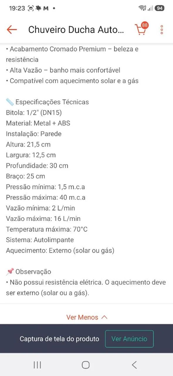 Ducha inox - Foto 2