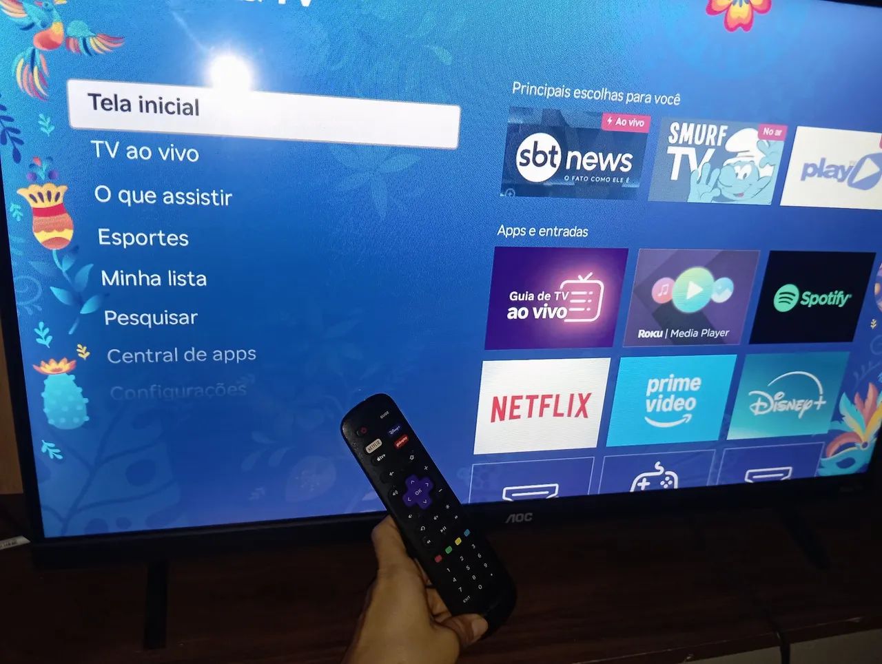 Tv AOC 32 polegadas Roku  - Foto 2