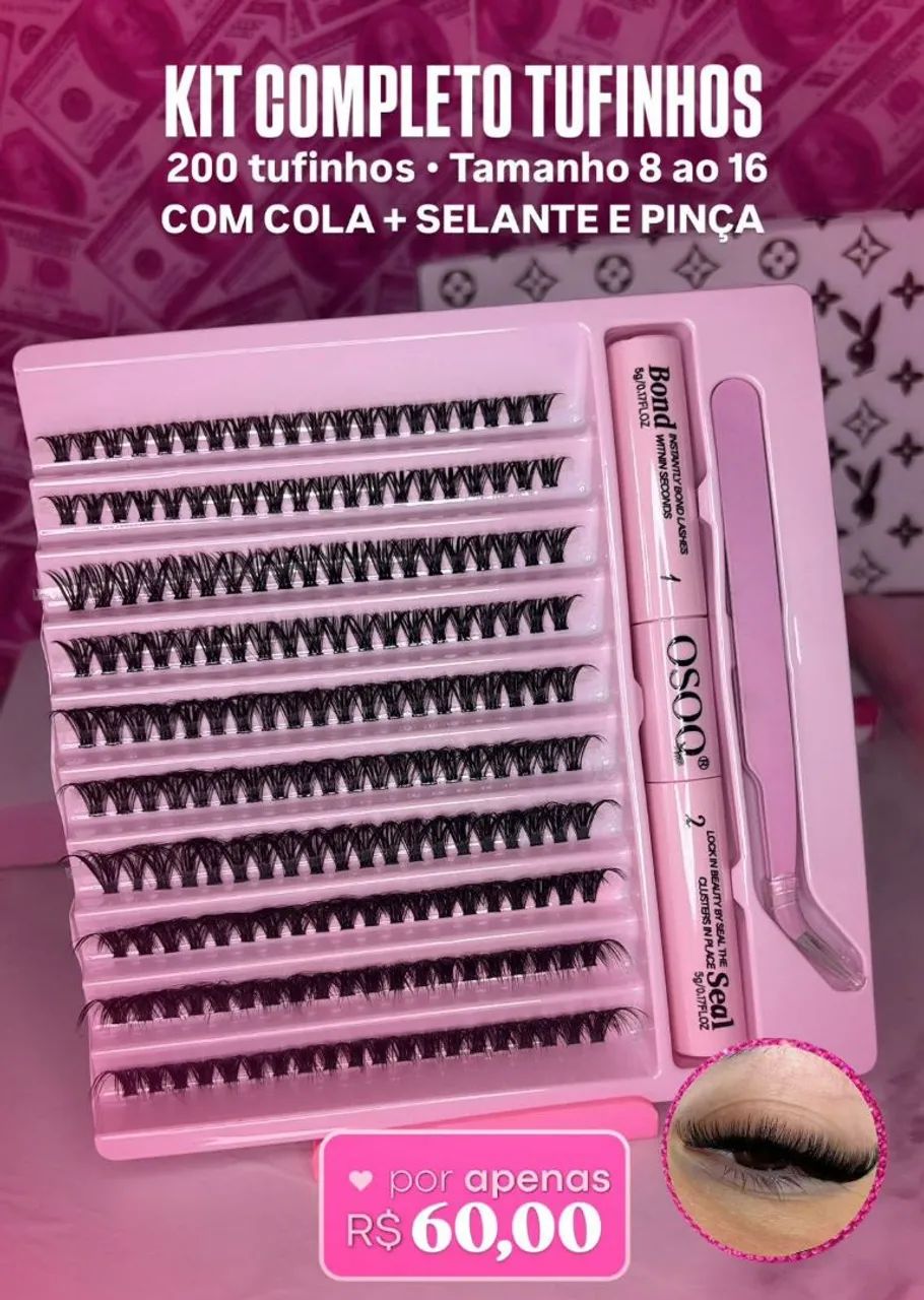 Kit de tufinhos para extensão em casa  - Foto 3