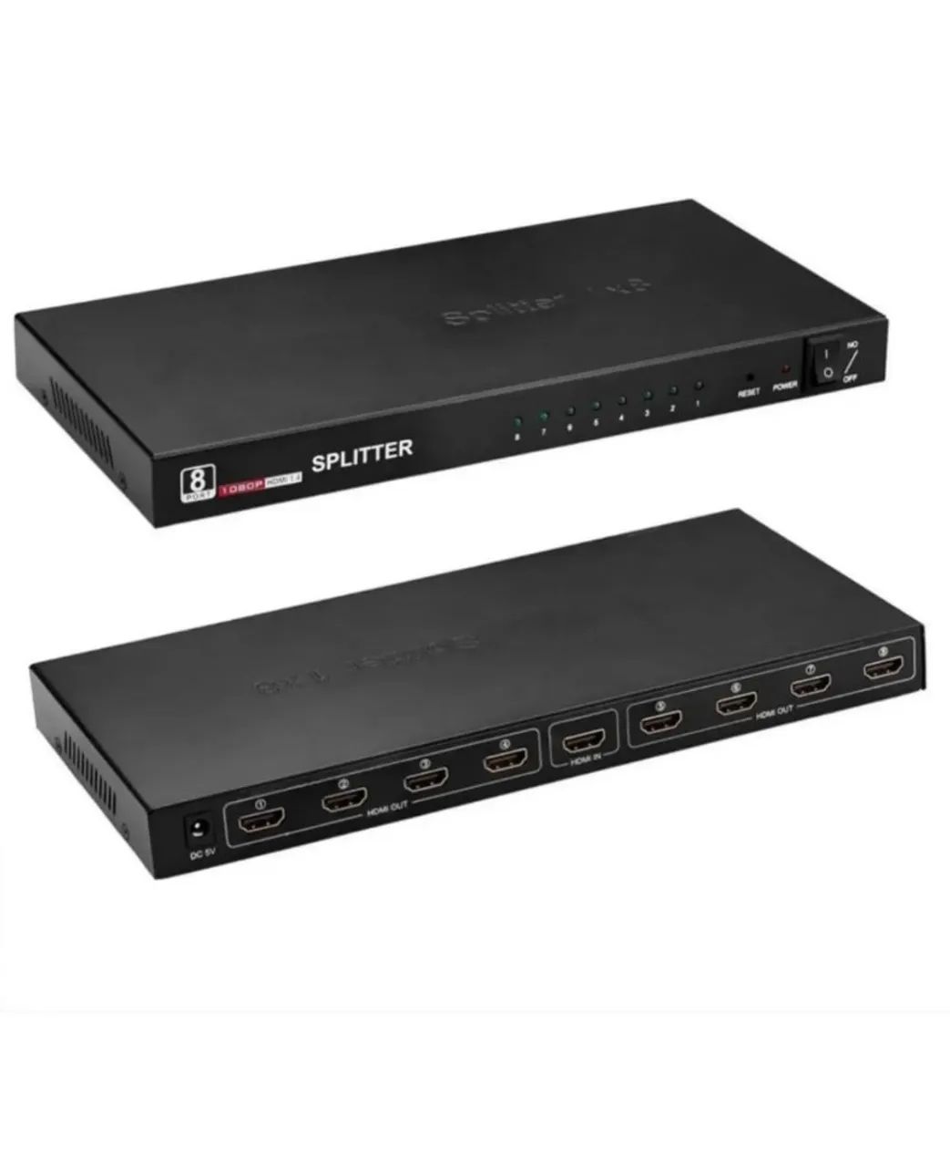 Splitter Distribuidor Hdmi 1x8 Full Hd 3d 4kdk108 - Foto 3